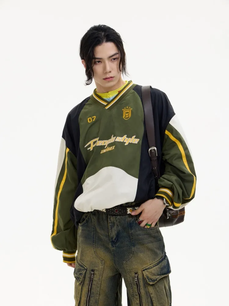 color casual sports stitching suit set