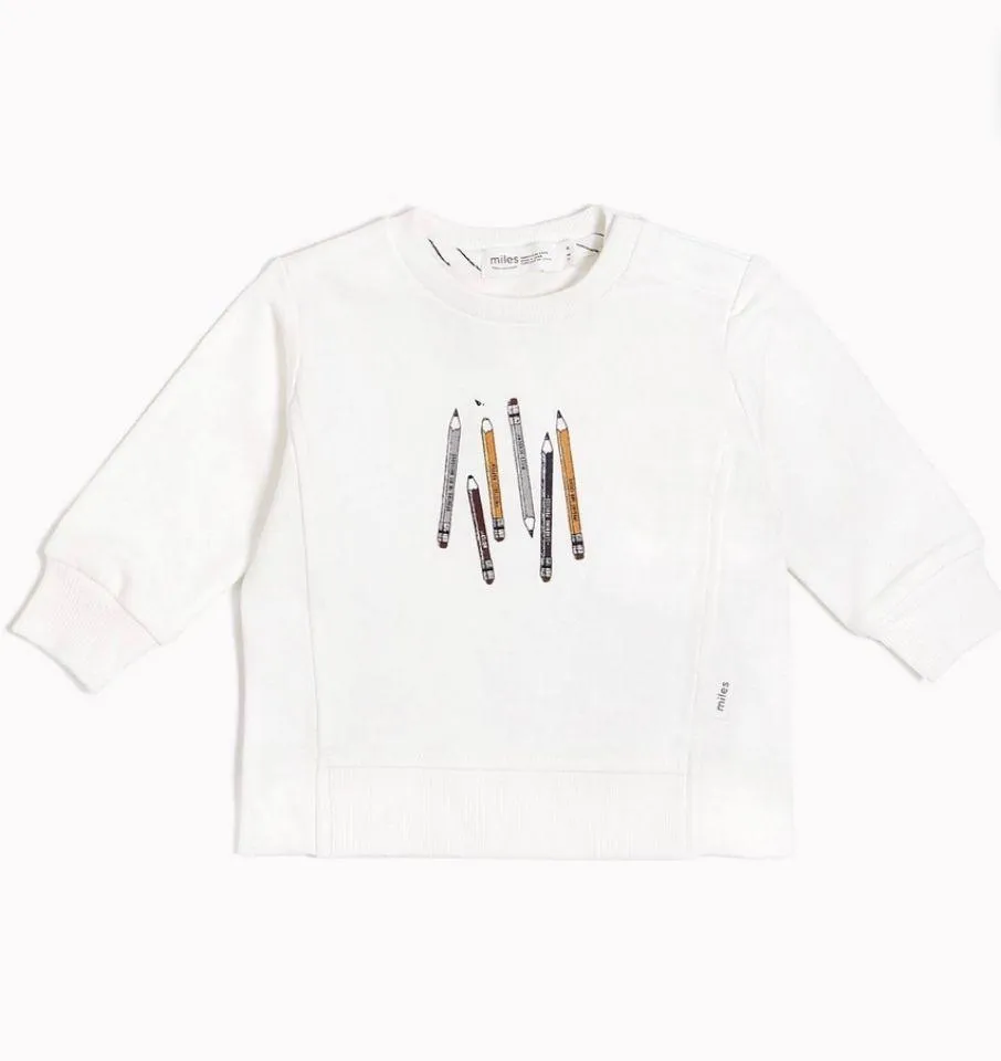 Colored Pencils Crew Neck Sweatshirt