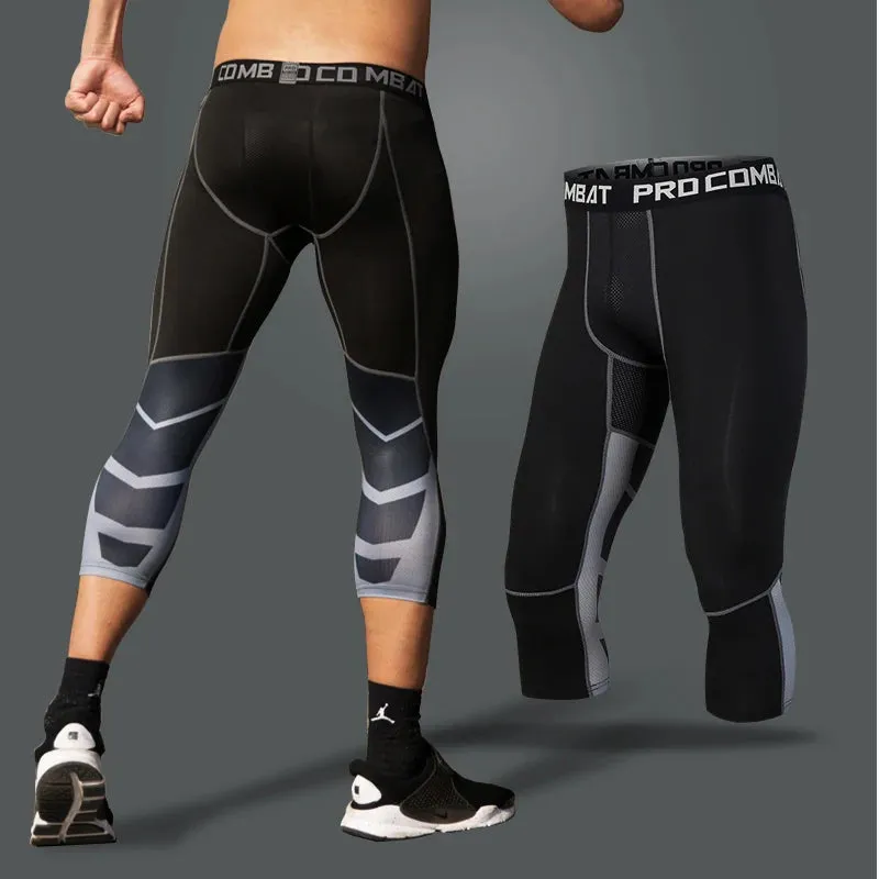 Compression Elasticity Fitness 3/4 Legging