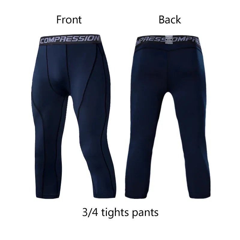 Compression Elasticity Fitness 3/4 Legging