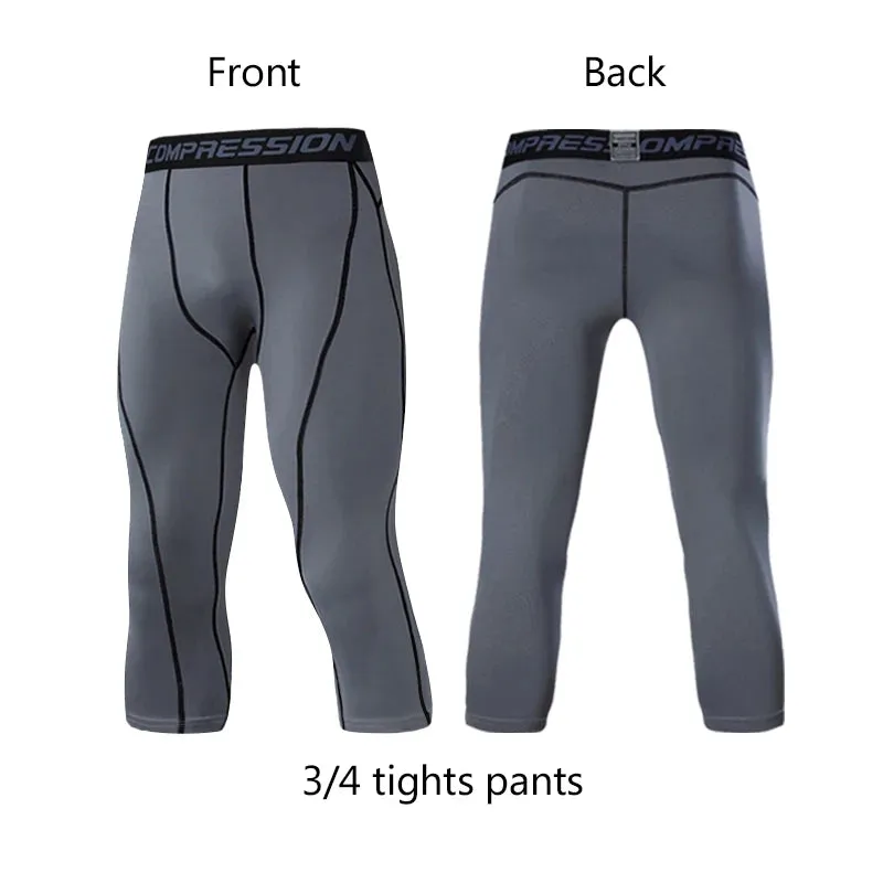Compression Elasticity Fitness 3/4 Legging