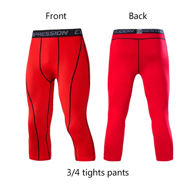 Compression Elasticity Fitness 3/4 Legging