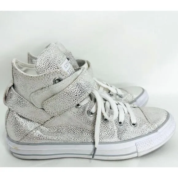 Converse Chuck Taylor All Star Brea High Tops in Silver size 7