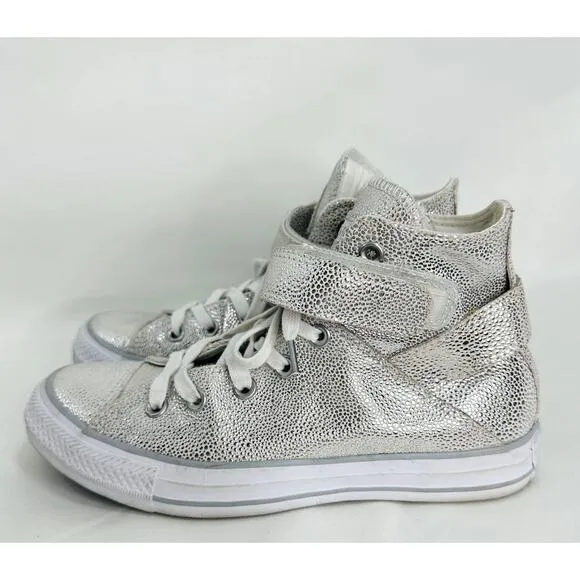 Converse Chuck Taylor All Star Brea High Tops in Silver size 7