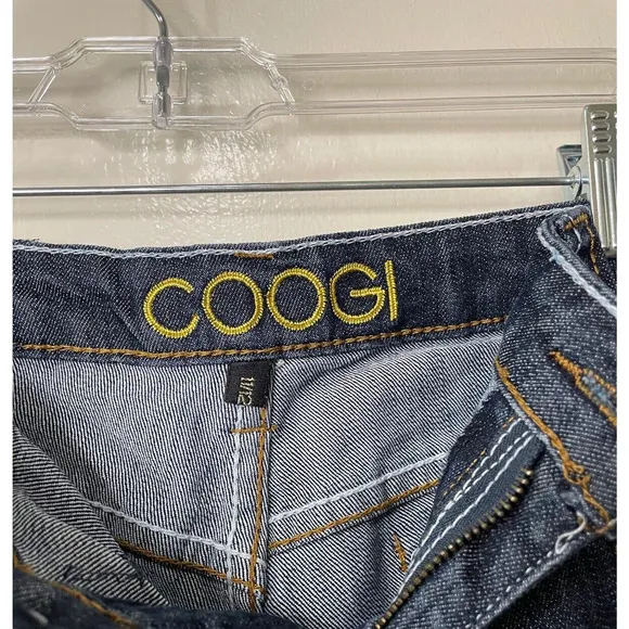 Coogi Authentic Sexy Denim Bermuda Jeans Pre-owned 98% Cotton Size 11/12