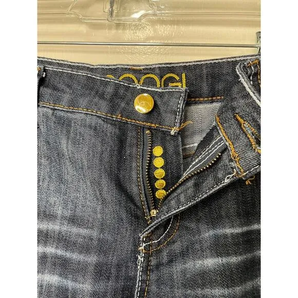 Coogi Authentic Sexy Denim Bermuda Jeans Pre-owned 98% Cotton Size 11/12