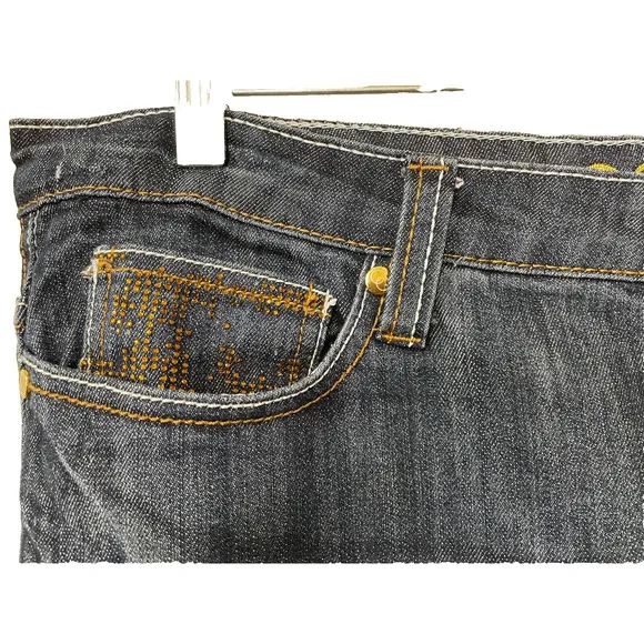 Coogi Authentic Sexy Denim Bermuda Jeans Pre-owned 98% Cotton Size 11/12