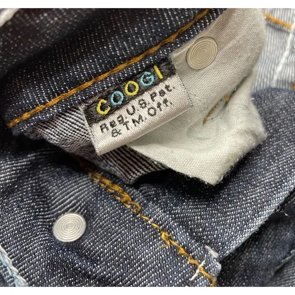 Coogi Authentic Sexy Denim Bermuda Jeans Pre-owned 98% Cotton Size 11/12