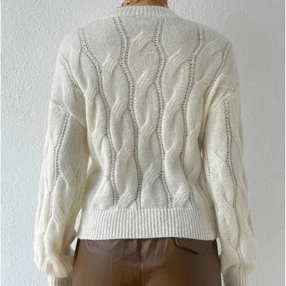 COPY - New cable knit long sleeve sweater