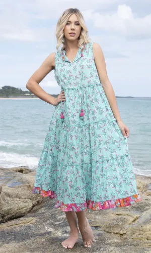 Cotton Dress Boho Sleeveless Symi