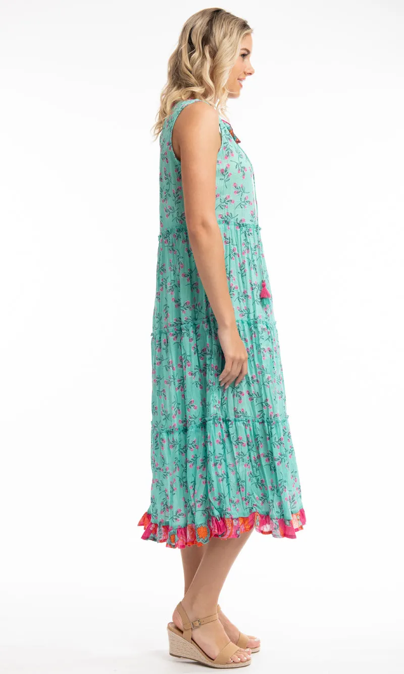 Cotton Dress Boho Sleeveless Symi