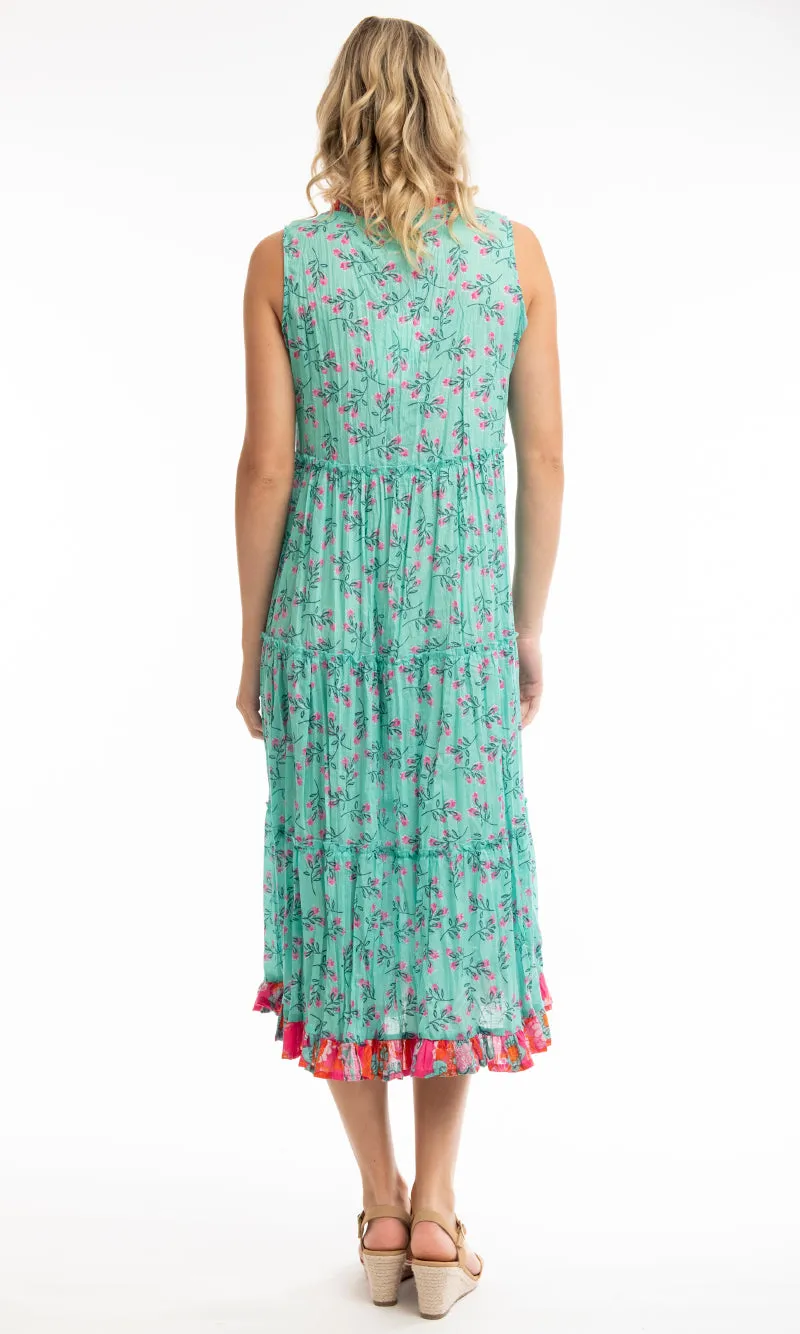 Cotton Dress Boho Sleeveless Symi