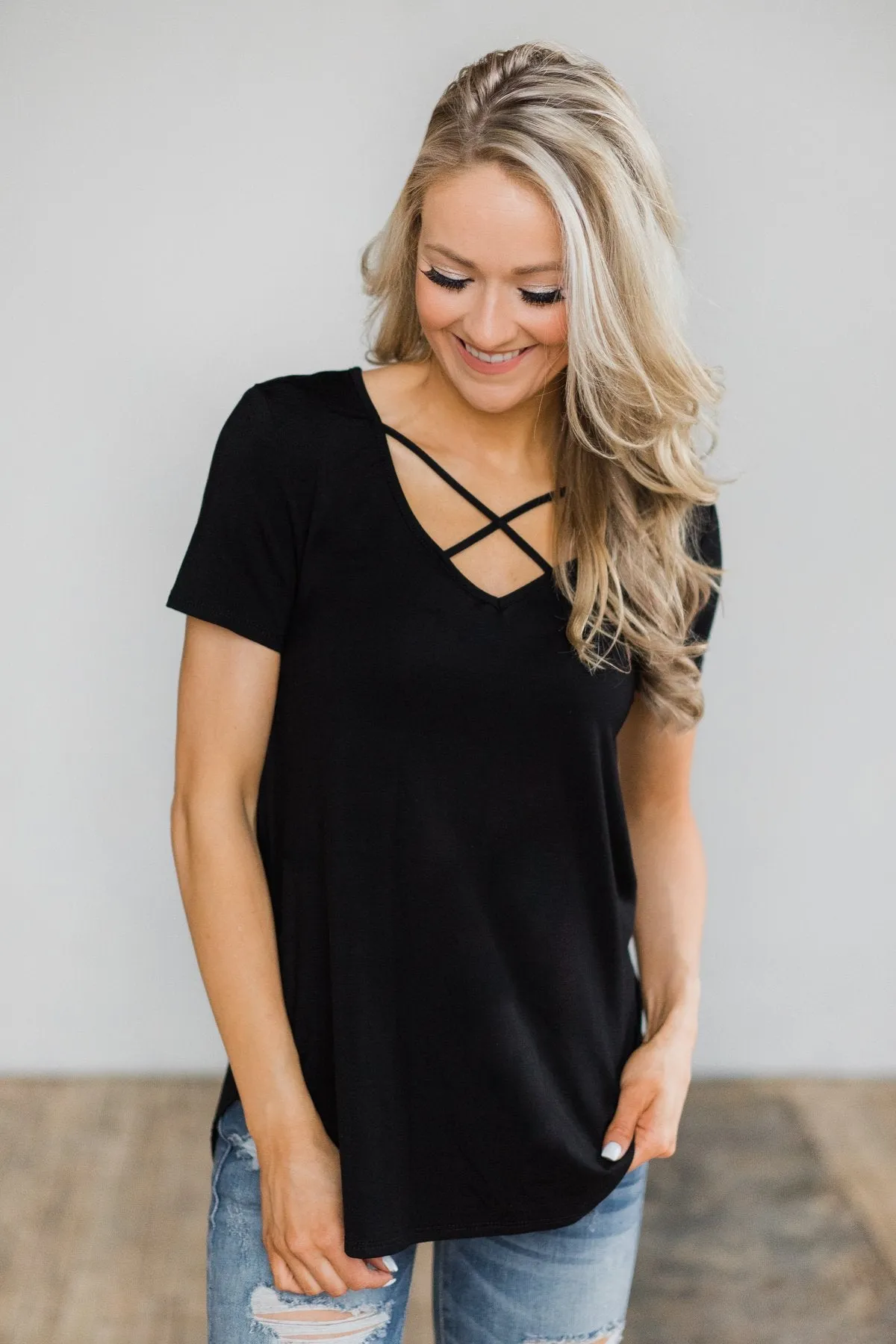 Cross the Line - Black Top