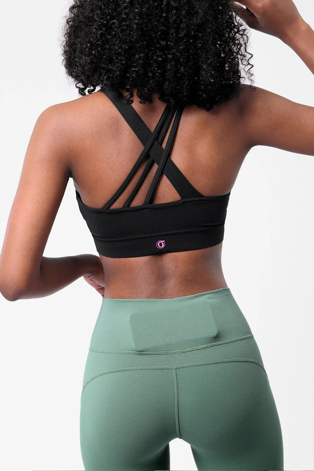 Crossover High Waisted Flare Leggings with Pocket
