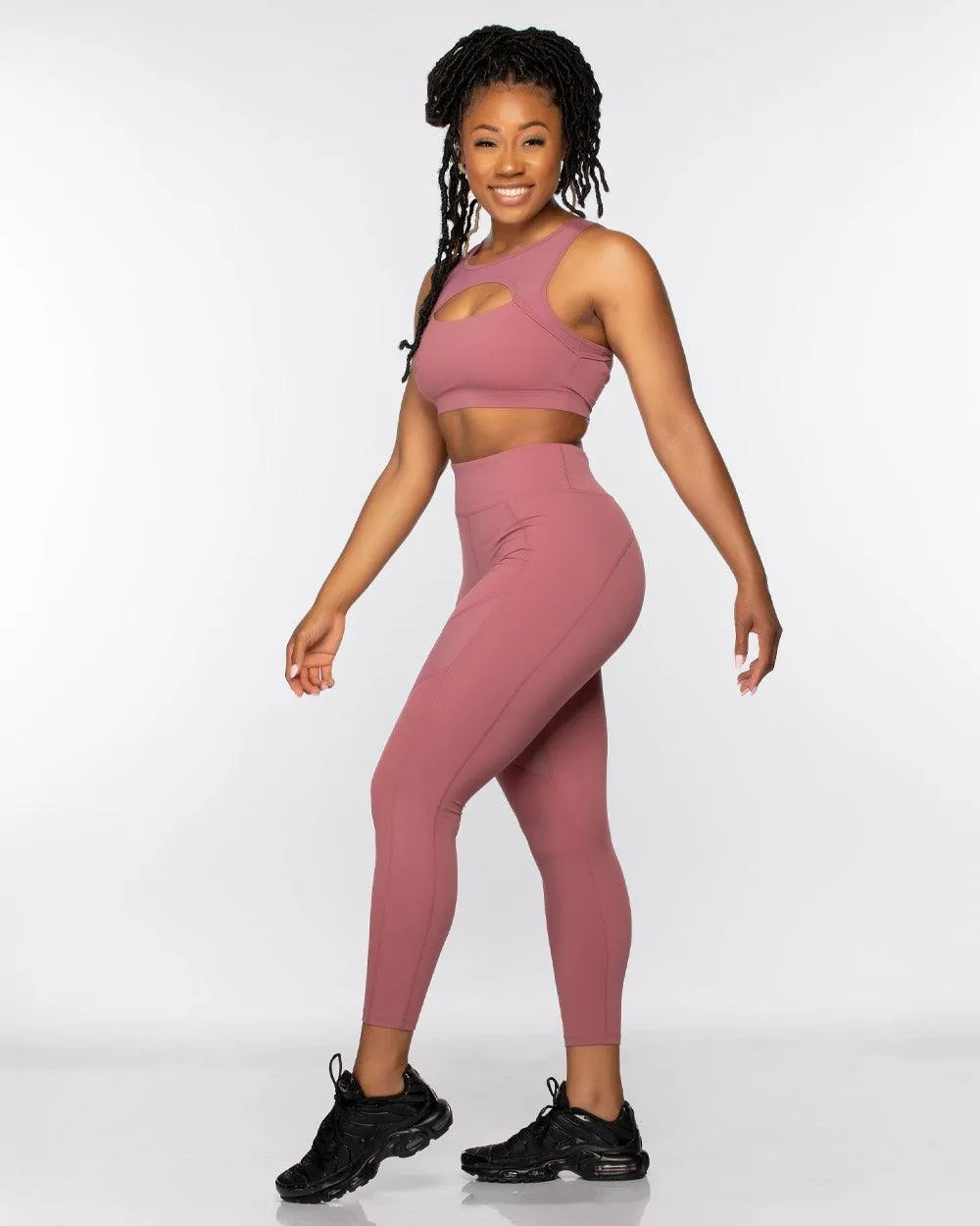 Custom Printed Hollow Cut 2 Piece Fitness Set