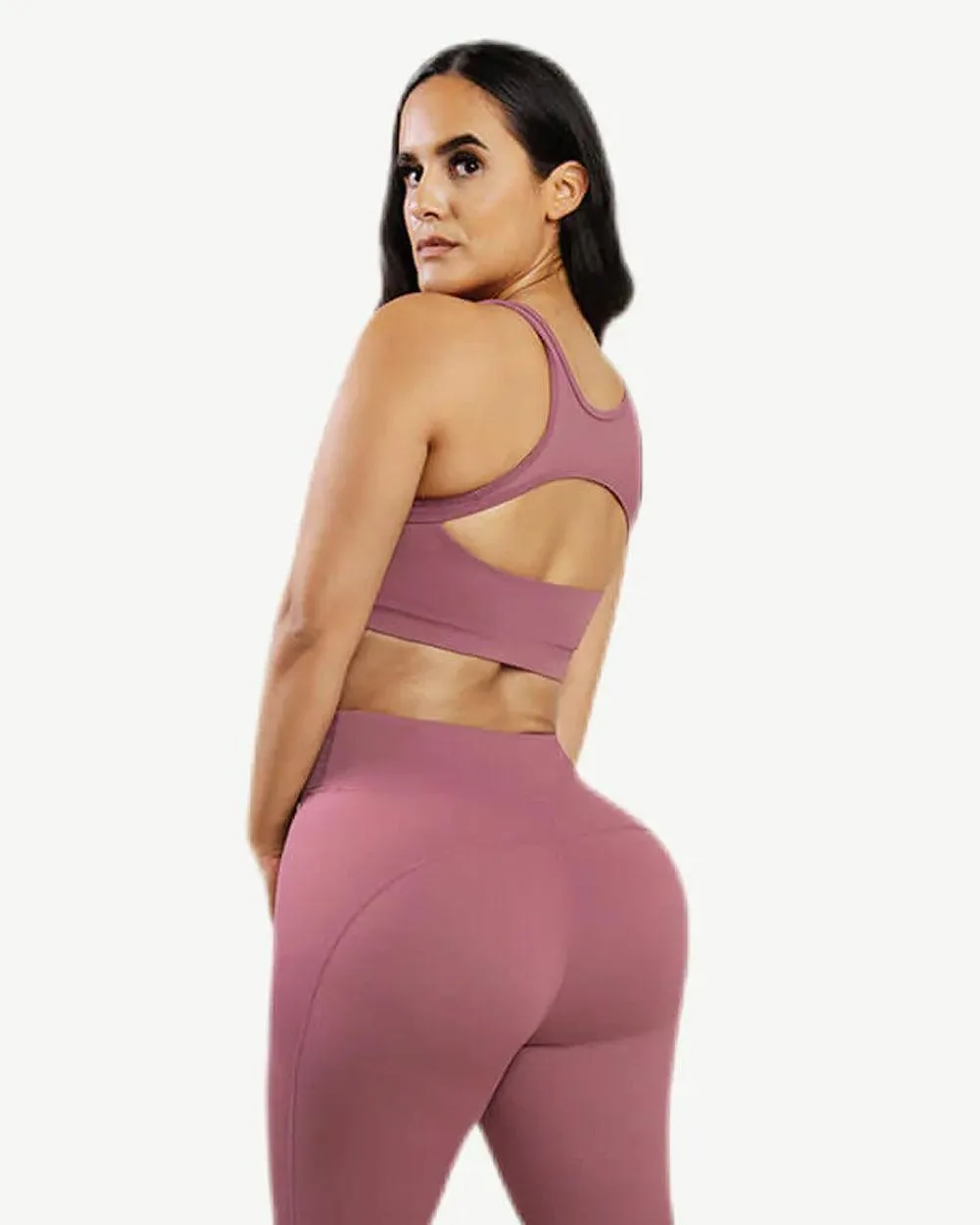 Custom Printed Hollow Cut 2 Piece Fitness Set