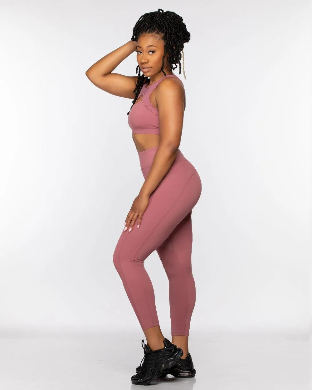 Custom Printed Hollow Cut 2 Piece Fitness Set