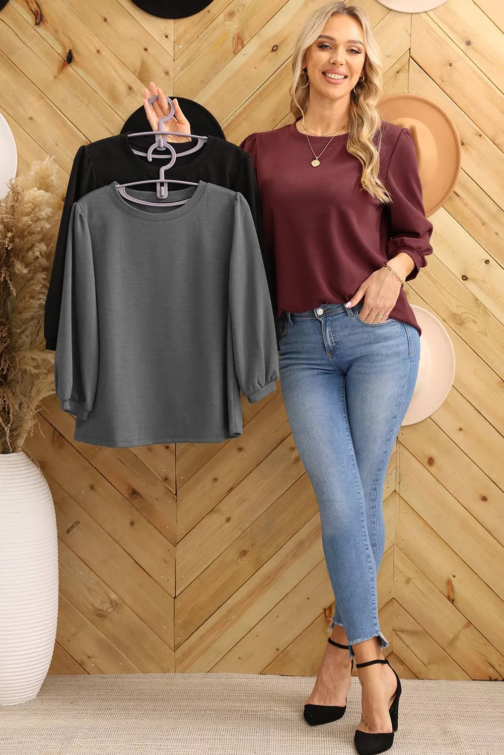 Dahlia 3/4 Sleeve Top