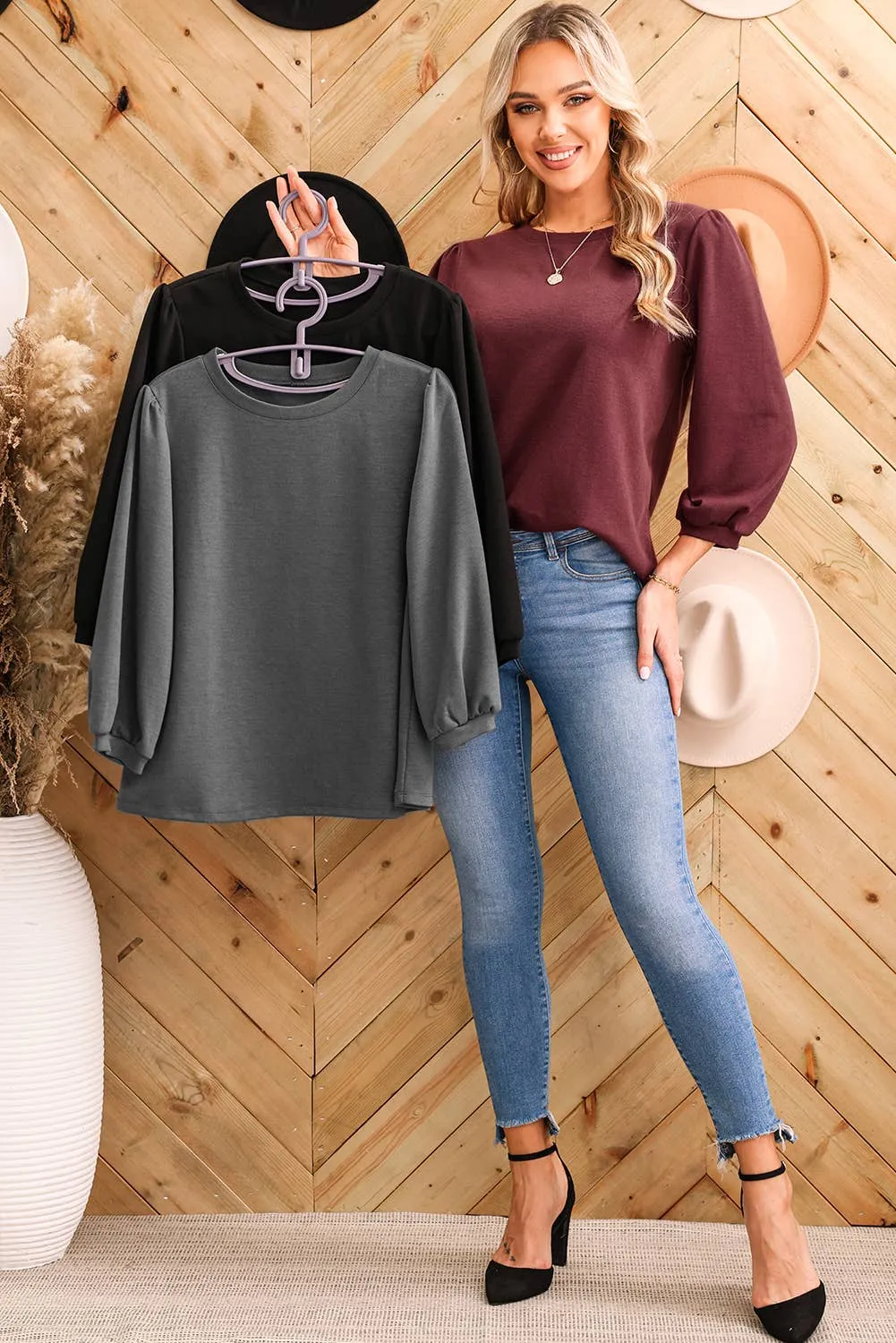 Dahlia 3/4 Sleeve Top