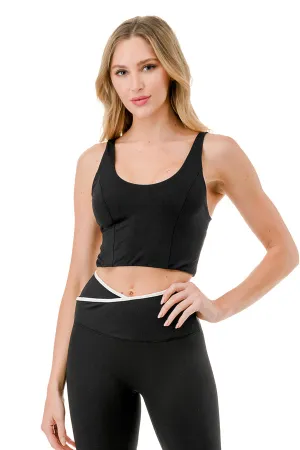 Dainty Criss Cross Open Back Cropped Tank