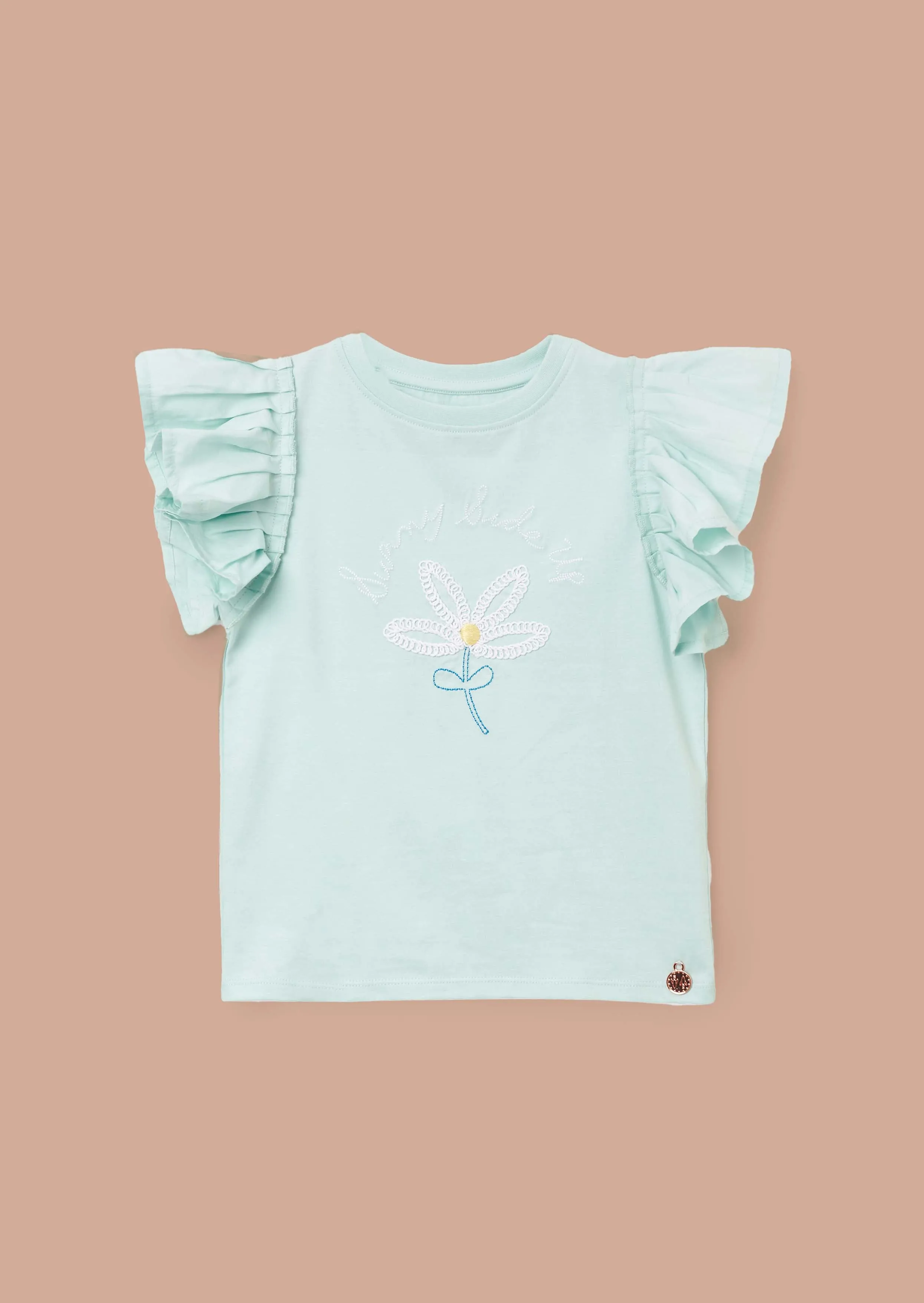 Daisy Blue Pleat Sleeve Top