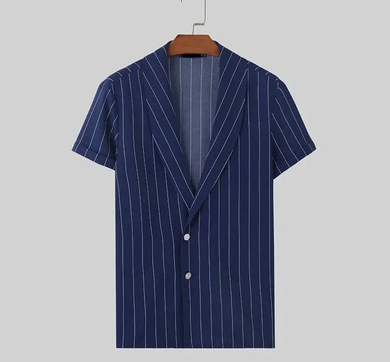 Der ultimative Sommerstil: UrbanChic Herren Stripe Shirt Collection
