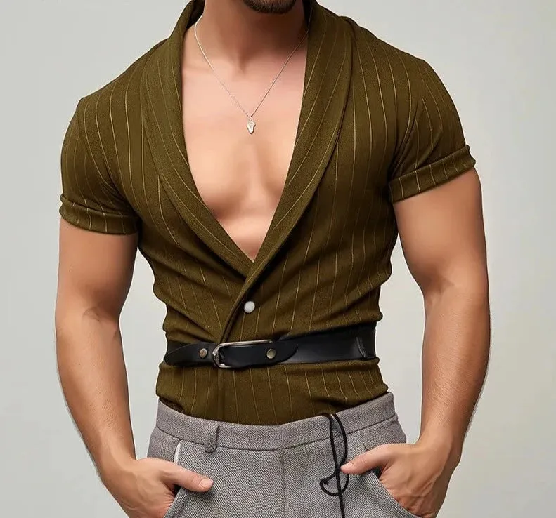 Der ultimative Sommerstil: UrbanChic Herren Stripe Shirt Collection