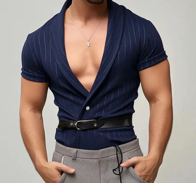 Der ultimative Sommerstil: UrbanChic Herren Stripe Shirt Collection