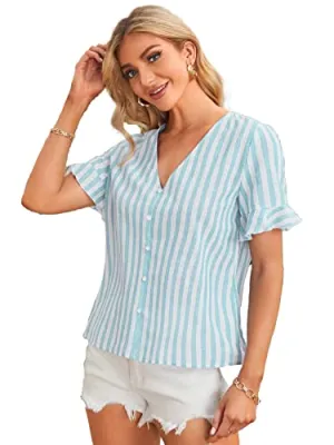 DHRUVI TRENDZ Women's Regular Fit Top (DT-W1450_Turquoise X-Large)