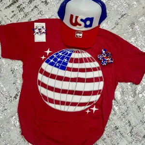 Disco Ball Flag Tee