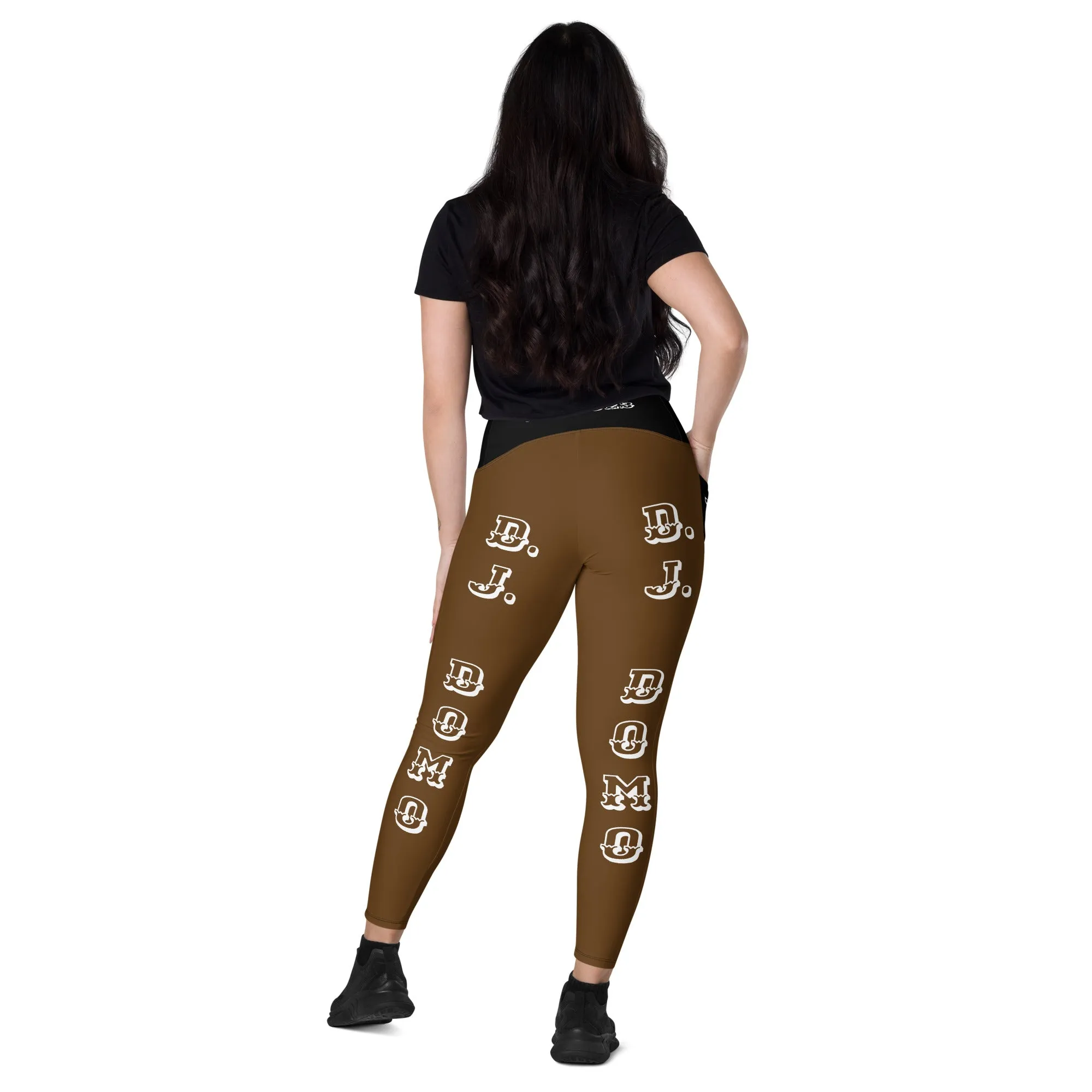 D.J. Domo Leggings with pockets 1 Brown/Black/White