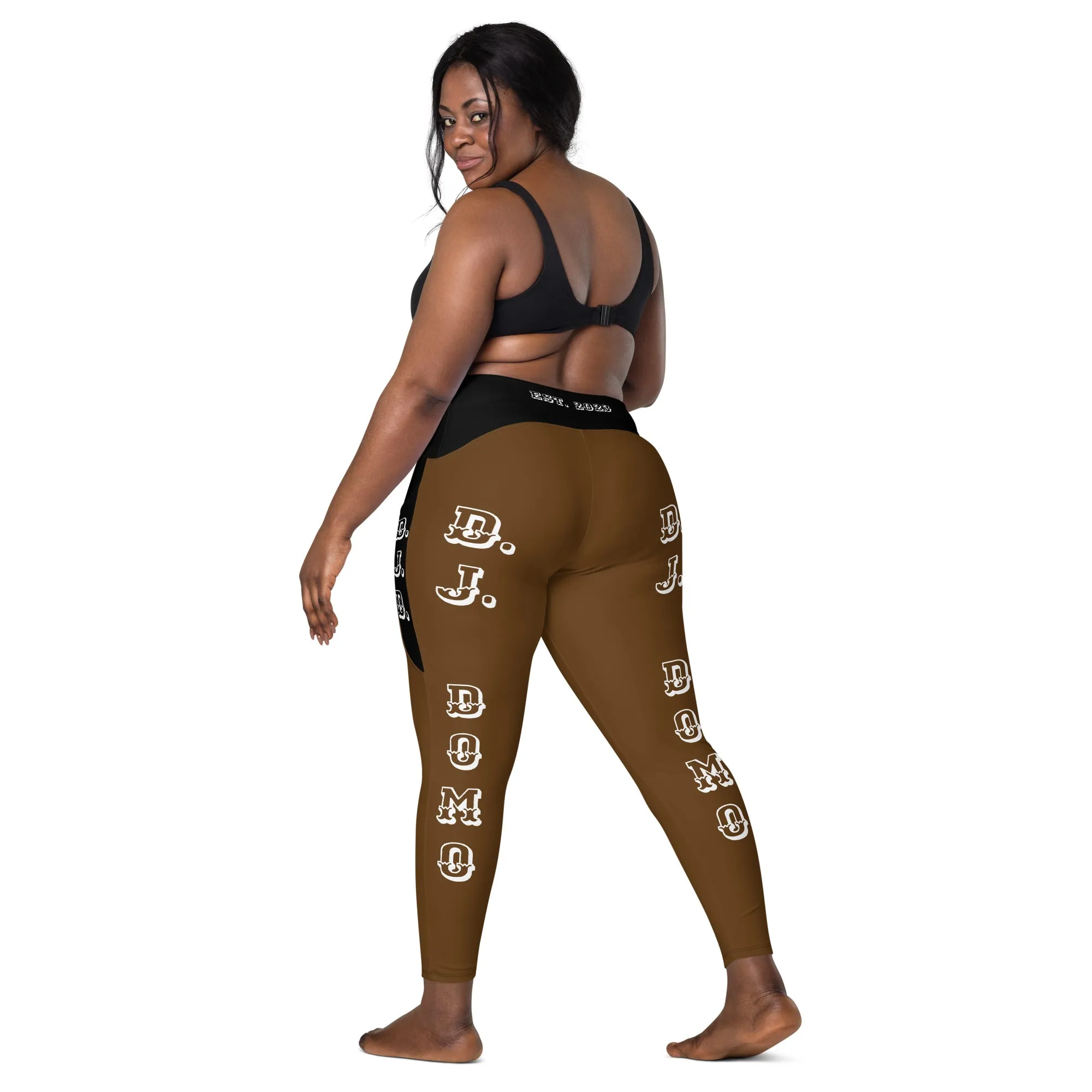 D.J. Domo Leggings with pockets 1 Brown/Black/White