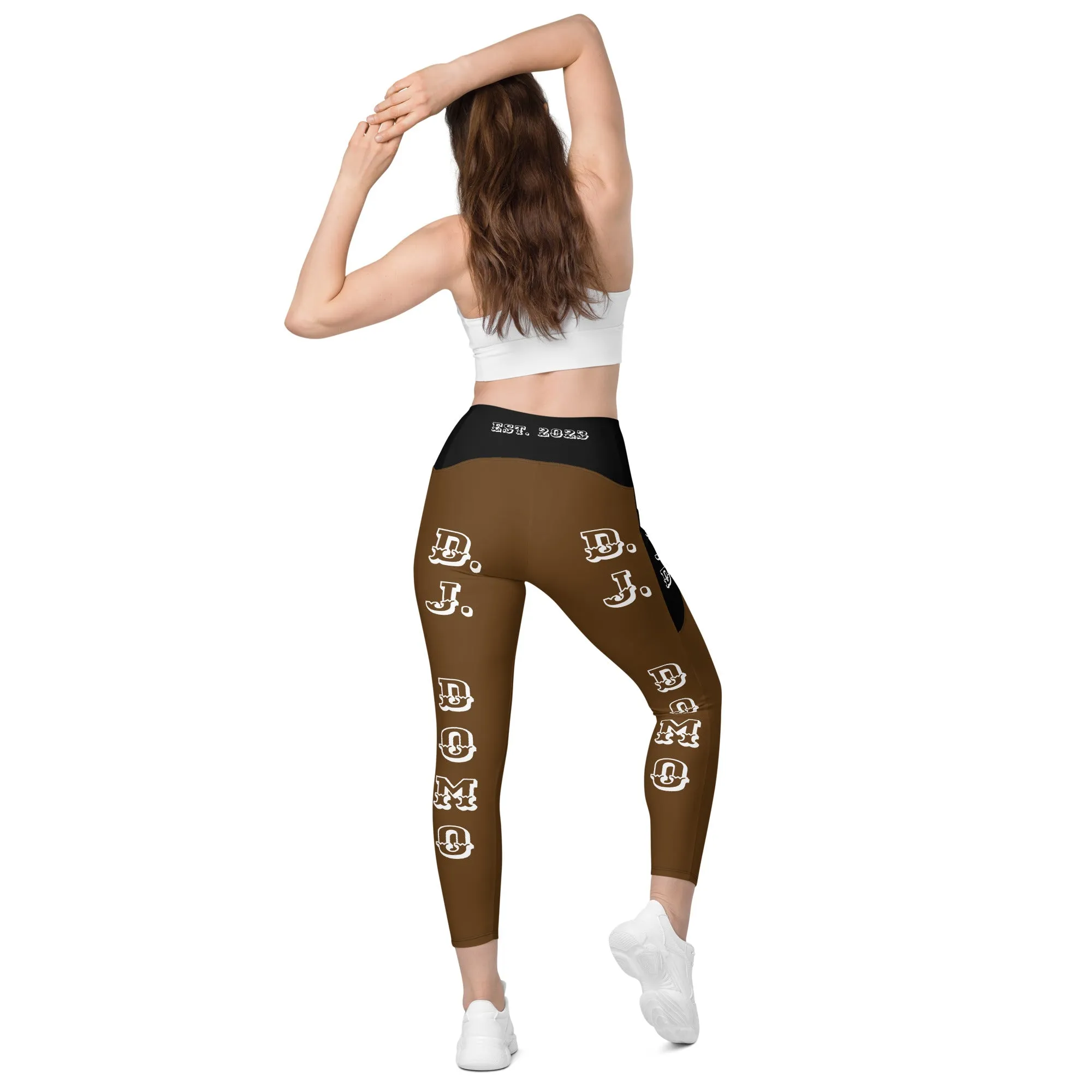 D.J. Domo Leggings with pockets 1 Brown/Black/White