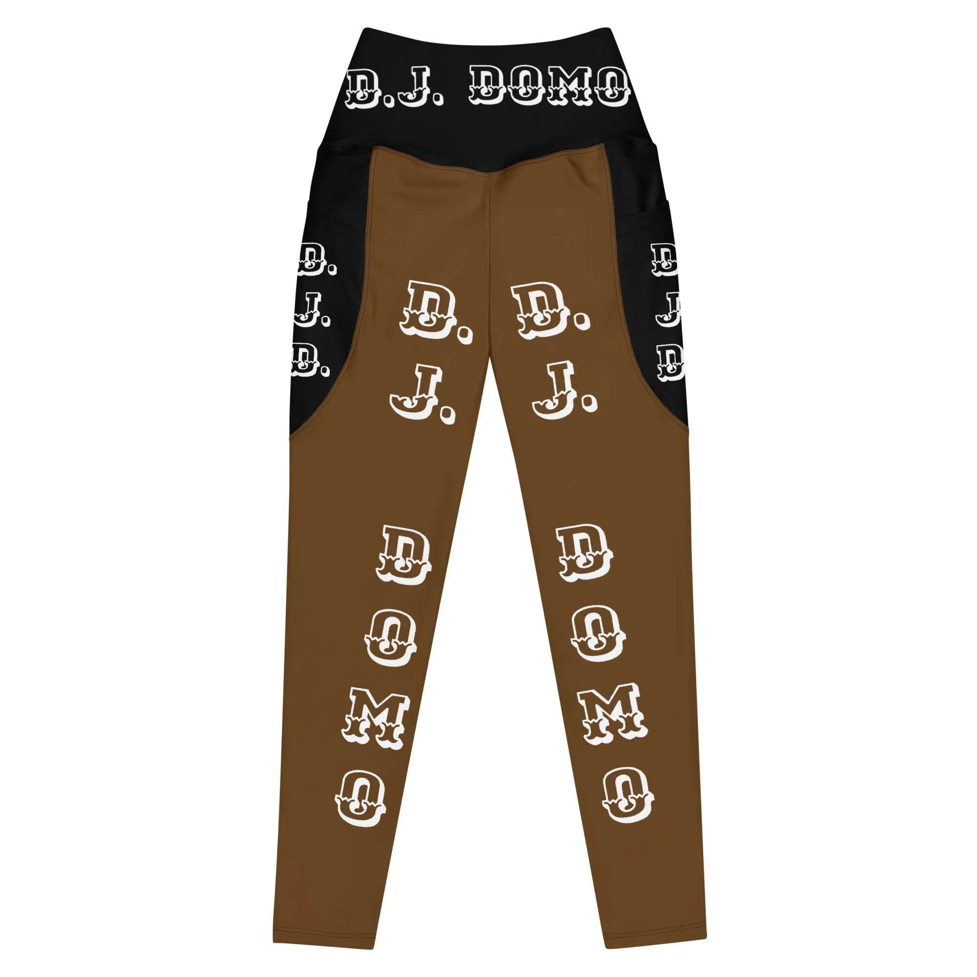 D.J. Domo Leggings with pockets 1 Brown/Black/White