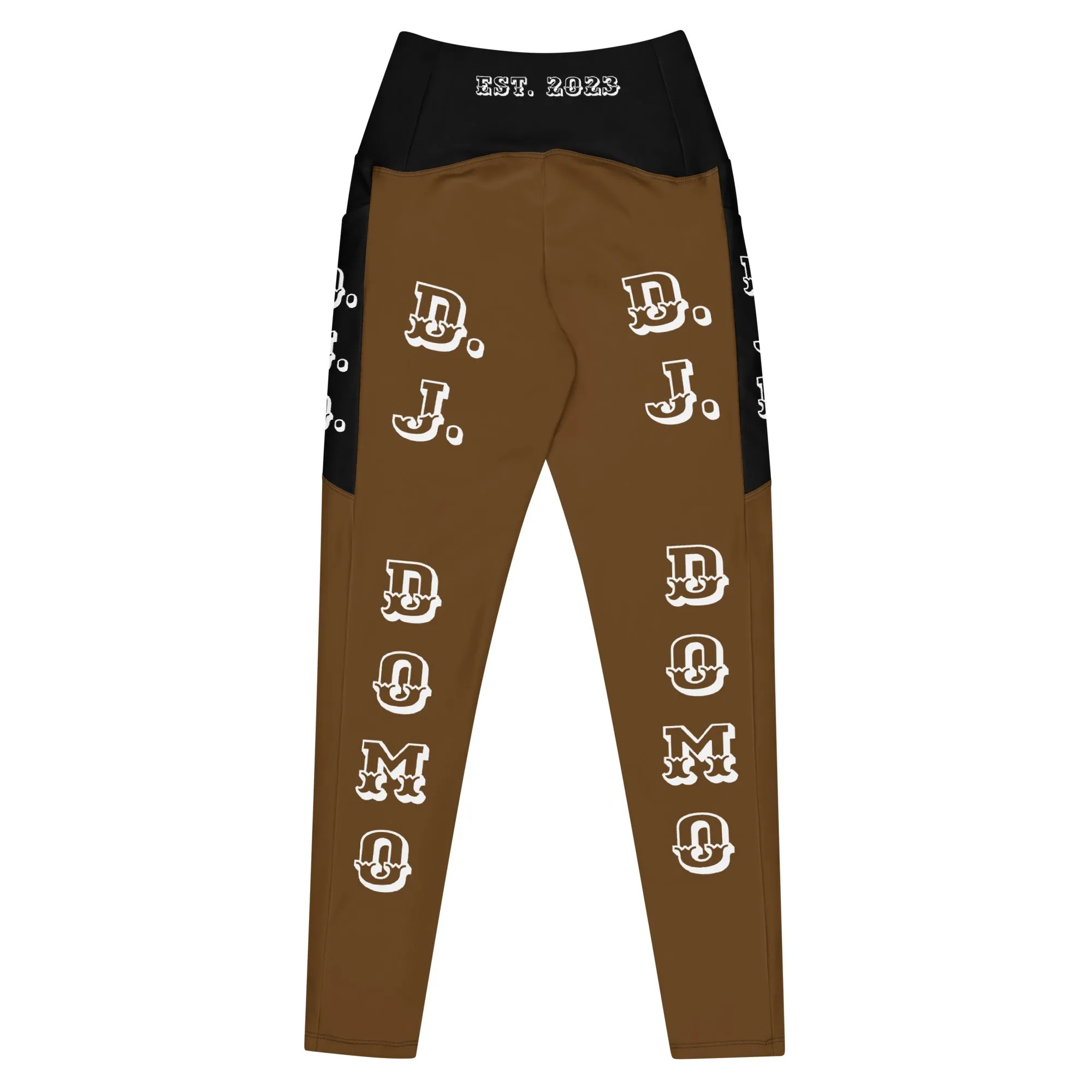 D.J. Domo Leggings with pockets 1 Brown/Black/White
