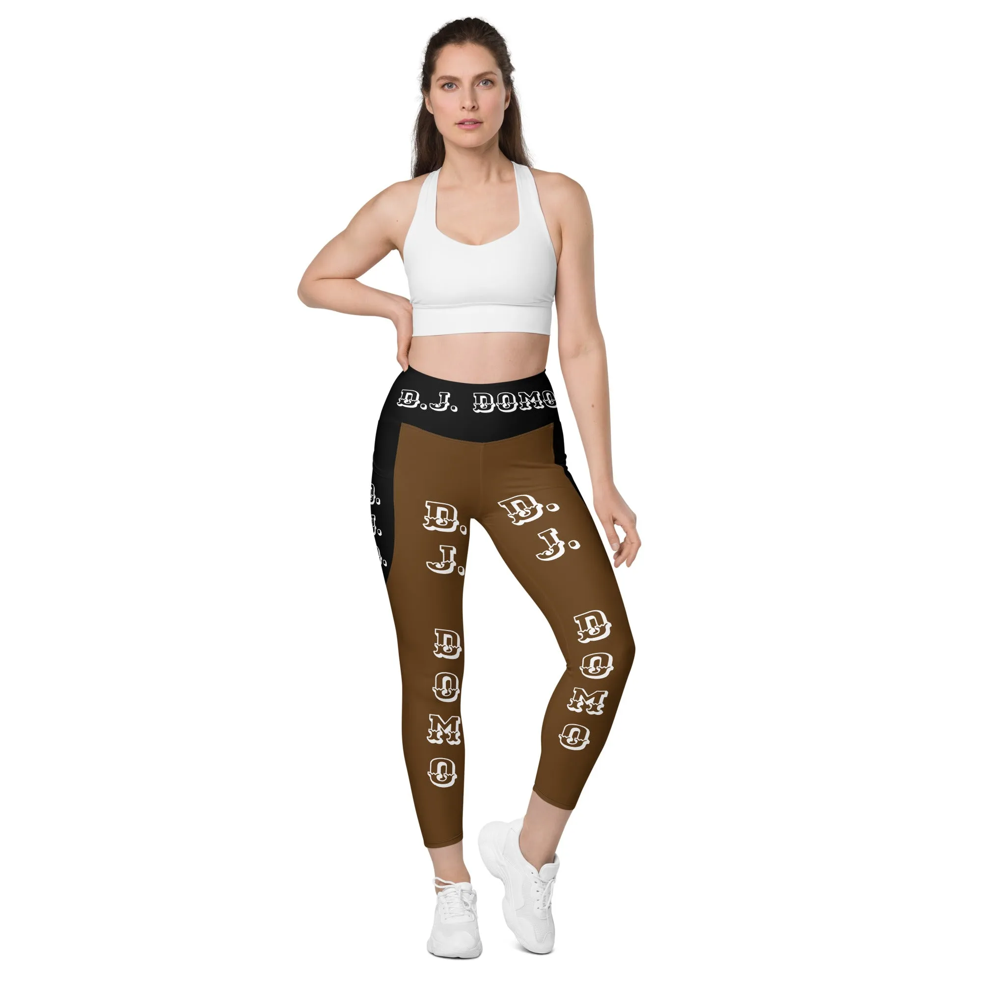D.J. Domo Leggings with pockets 1 Brown/Black/White