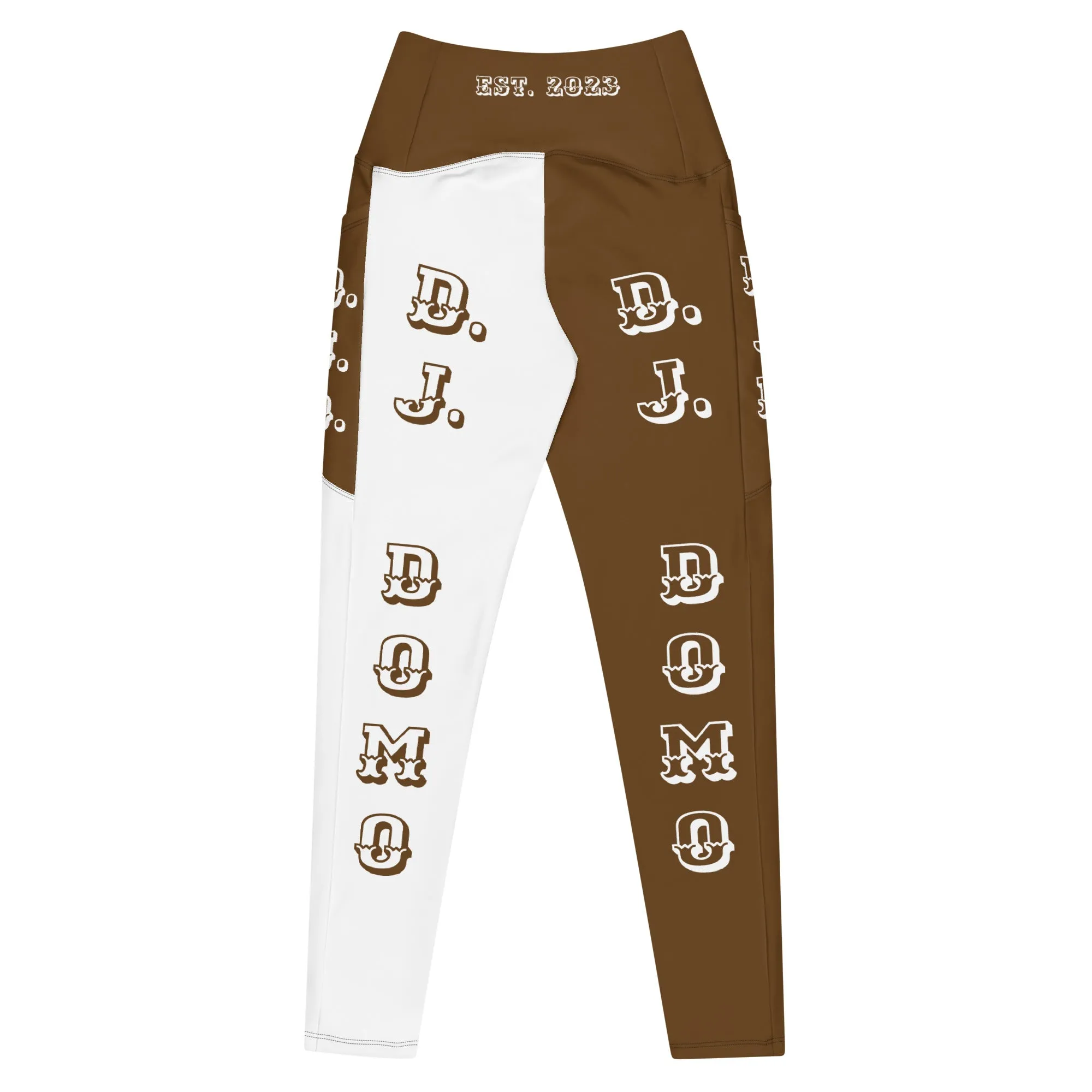 D.J. Domo Leggings with pockets 2 Brown/White