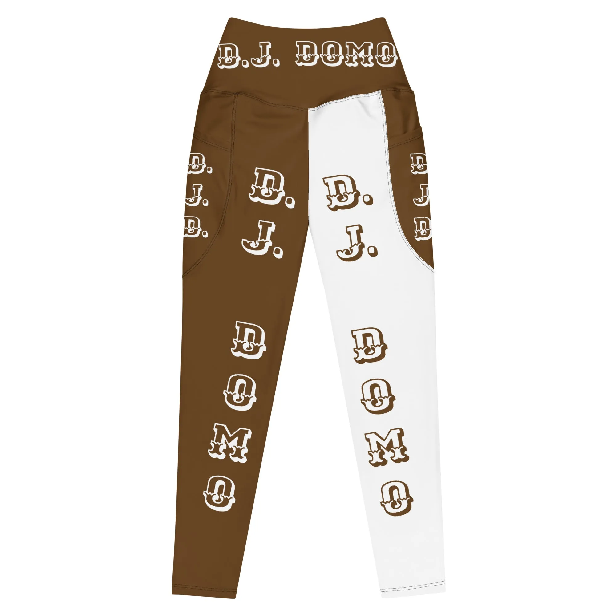 D.J. Domo Leggings with pockets 2 Brown/White