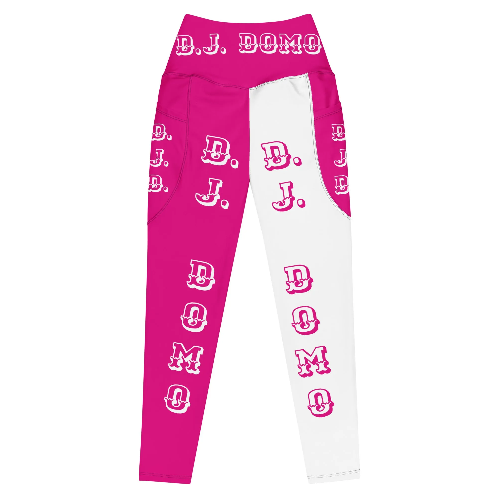 D.J. Domo Leggings with pockets 2 Pink/White