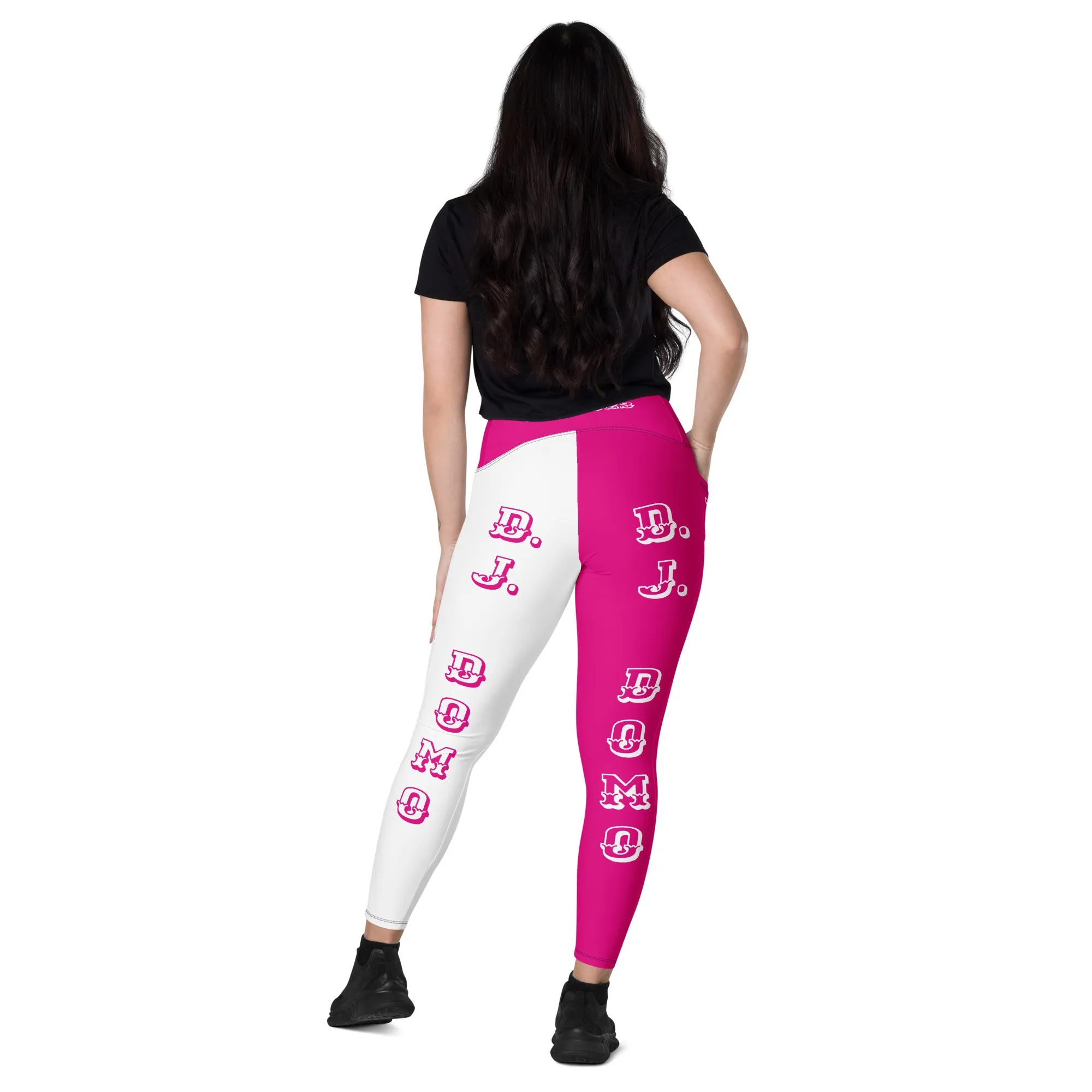 D.J. Domo Leggings with pockets 2 Pink/White