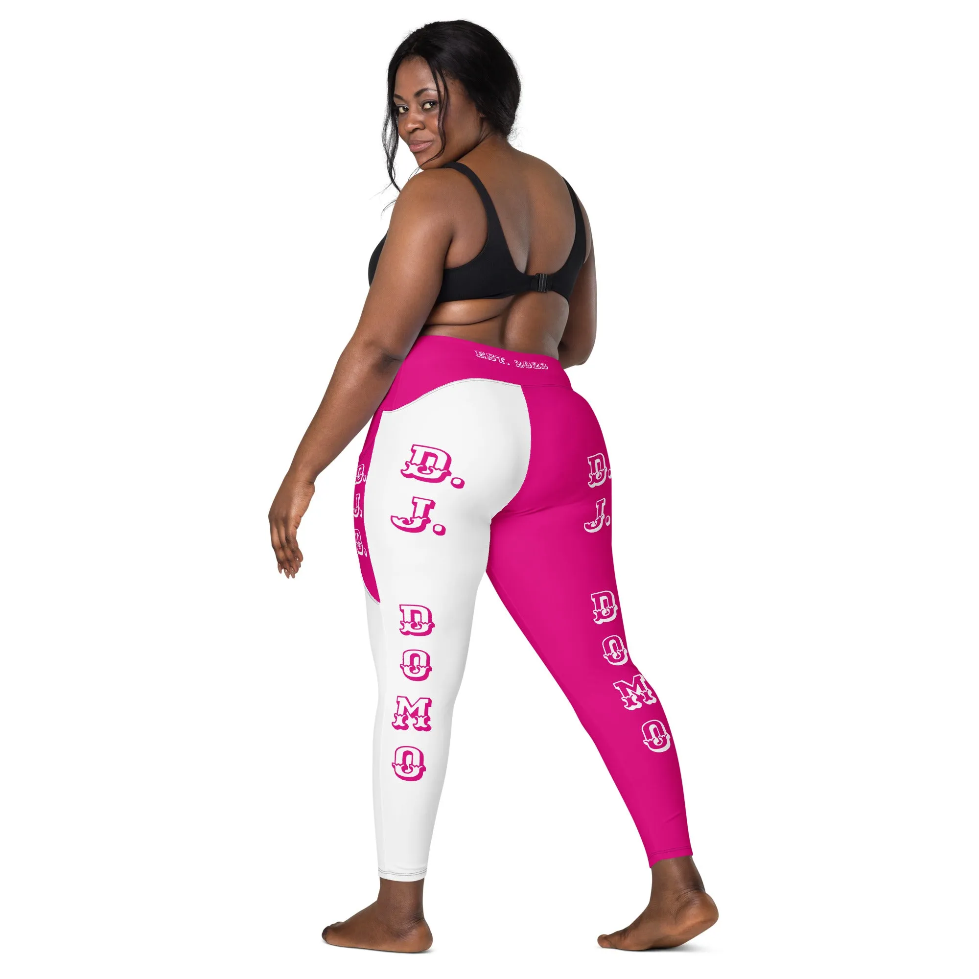 D.J. Domo Leggings with pockets 2 Pink/White