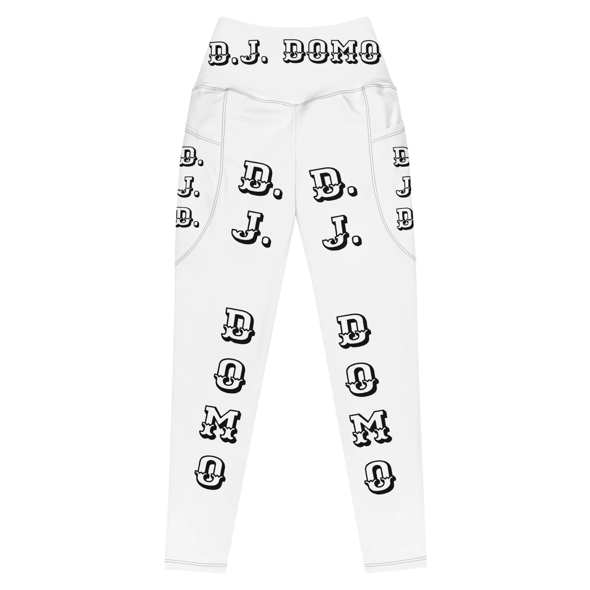 D.J. Domo Leggings with pockets 2 White/Black