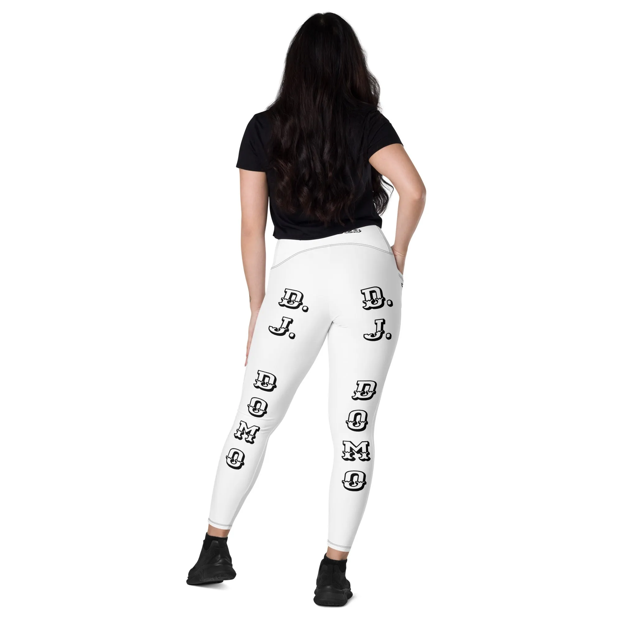 D.J. Domo Leggings with pockets 2 White/Black