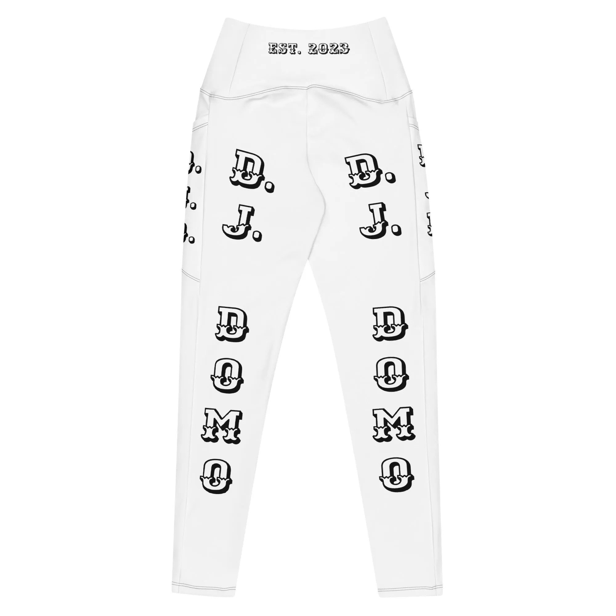 D.J. Domo Leggings with pockets 2 White/Black