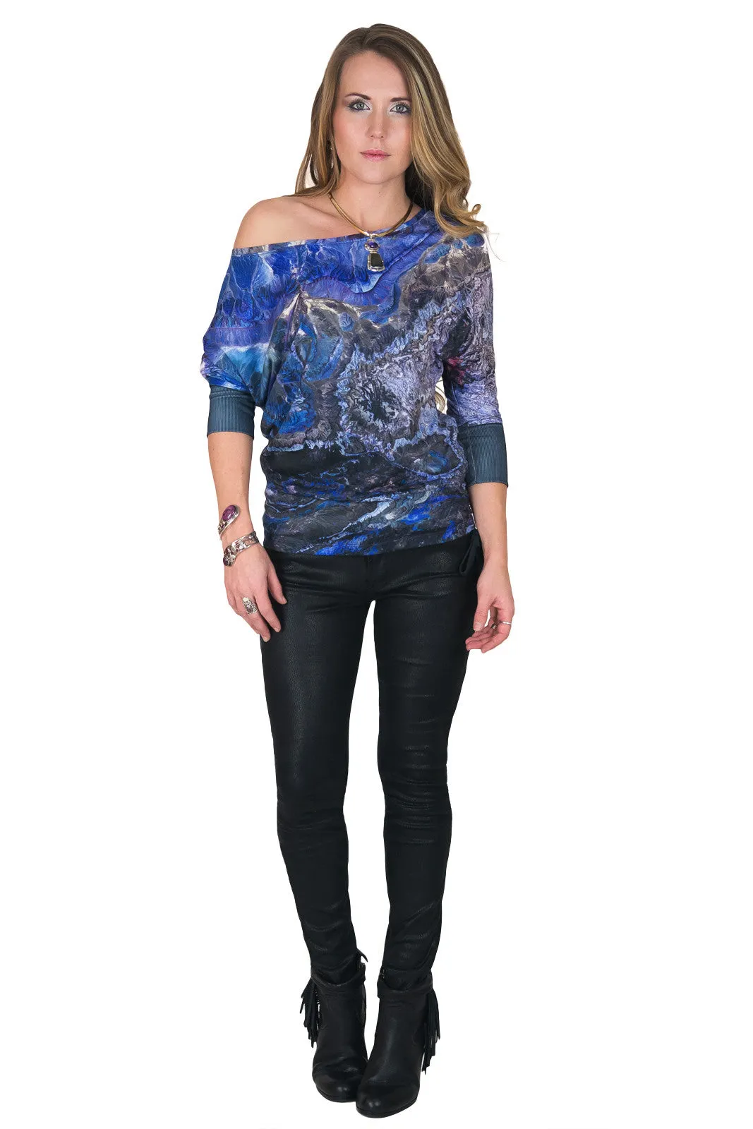 Dolman Top-Visionary Art Clothing-Landscape Clothing-Atlas Mountains