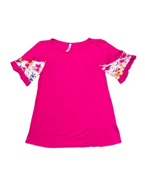 Double Layered Sleeves-Fuchsia