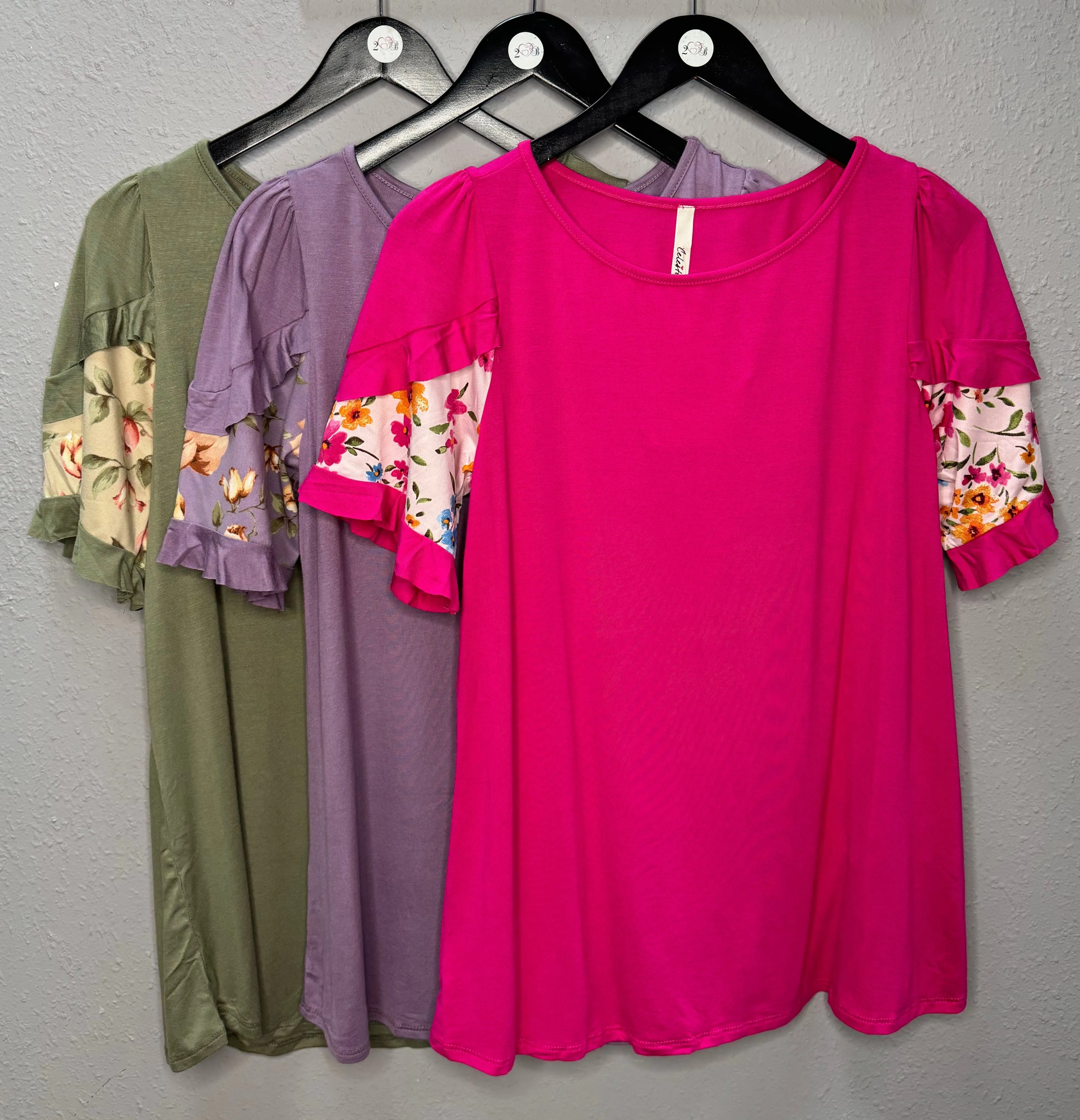 Double Layered Sleeves-Fuchsia
