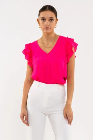 Double Ruffle Blouse