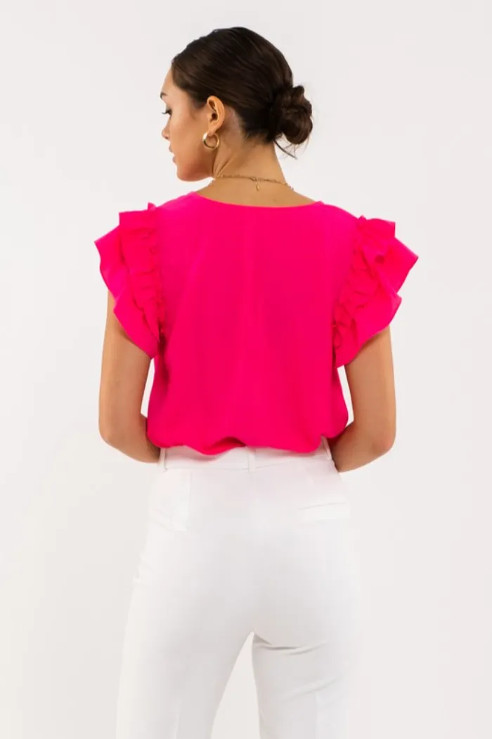 Double Ruffle Blouse