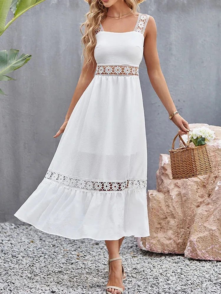 DressBetty - 2024 Sexy Backless Hollow Out Summer Evening Party Boho Dress